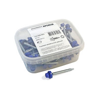 Кровельный саморез Качественный КРЕПЕЖ синий RAL 5005, 4.8х51 мм, 55 шт 0300155 КЧ