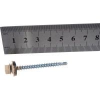 Кровельный саморез крепежная техника слоновая кость RAL 1014, 4.8х51 мм, 150 шт 420404 БК