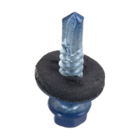 Кровельный саморез Качественный КРЕПЕЖ ультрамарин, 5.5х25 мм, RAL 5002, 50 шт. 0200172 КЧ