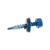 Кровельный саморез Качественный КРЕПЕЖ синий RAL 5005, 4.8х29 мм, 290 шт 1000149 КЧ