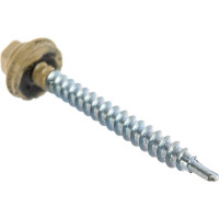 Кровельный саморез Качественный КРЕПЕЖ слоновая кость RAL 1014, 4.8х51 мм, 95 шт 0500161 КЧ