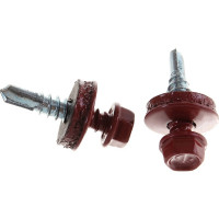 Кровельный саморез крепежная техника красно-коричневый RAL 3011, 5.5х25 мм, 250 шт 420326 БК