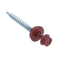 Кровельный саморез крепежная техника красно-коричневый RAL 3011, 4.8х51 мм, 150 шт 420322 БК