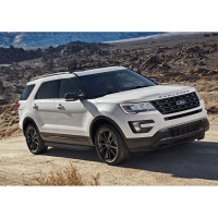 Пороги "Premium-Black" Rival для Ford Explorer V 2010-2019, 193 см, 2 шт., алюминий, A193ALB.1802.1