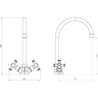 Смеситель для кухни RedBlu by Damixa Retro 230000000