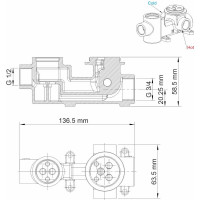 Смеситель для ванны и душа WasserKRAFT Wern 4241