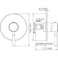 Смеситель для душа WasserKRAFT Wern 4251
