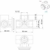 Смеситель для душа WasserKRAFT Wern 4251