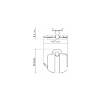 Держатель туалетной бумаги WasserKraft Димель (Diemel) K-2225