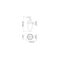 Дозатор для жидкого мыла WasserKraft Аммер (Ammer) K-7099