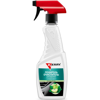 Полироль-очиститель пластика салона с матовым эффектом яблоко, триггер KERRY KR-505-2