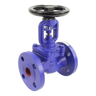 Клапан запорный сильфонный DN.ru V234A Ду200 Ру16 чугунный, фланцевый D090-00718