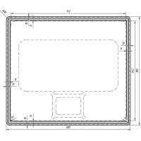 Зеркало Dreja eco Tiny LED 70/80 99.9025