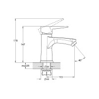 Смеситель для раковины умывальника G-lauf с коротким изливом, белый NUD1-A045YW