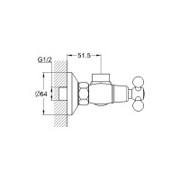 Смеситель для ванны G-lauf без излива с душевой лейкой, хром QTZ5-A827