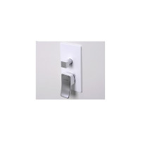 Смеситель для ванны и душа WasserKRAFT Aller 10641WHITE 10641W