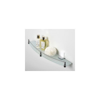 Полка стеклянная с бортиком WasserKRAFT Leine K-5044WHITE