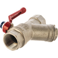 Шаровой кран IVANCI Superior с фильтром, ручка-рычаг, внутренняя/внутренняя резьба 3/4" IVC.100292.N.04