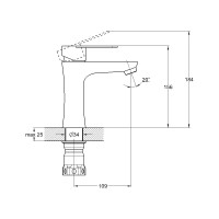 Смеситель для умывальника Solone JAT1-A094