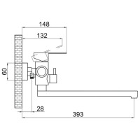 Смеситель для ванной Solone JAT7-A094