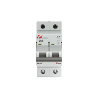 Автоматический выключатель EKF AV-6, DC, 2P, 50A, 6kA, AVERES mcb6-DC-2-50C-av
