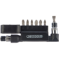 Набор бит с угловой отверткой Jettools 1/4'' 8шт W-6208