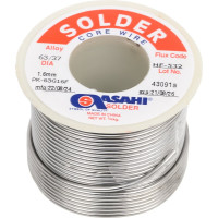 Припой (1.6 мм, 0.25 кг, Sn63/Pb37, HF532, флюс безотм. RMA) ASAHI 00-00001437