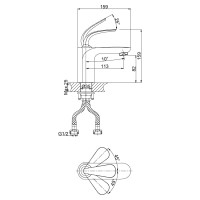 Смеситель для раковины DQ DA1022141