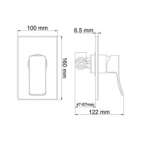 Смеситель для душа WasserKRAFT Exter 1651