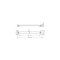 Фиксатор для стеклянной шторки WasserKRAFT черный D265