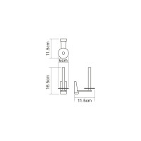 Держатель туалетной бумаги WasserKraft Лопау (Lopau) K-6097