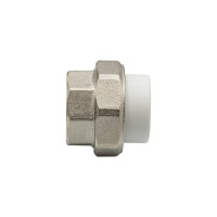 Комбинированная муфта VRT разъемная, внутренняя, 25х1", EVER plast, белый 532436