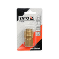 Быстроразъемное соединение рапид (мама)-G 3/8"F с внутренней резьбой YATO YT-24093