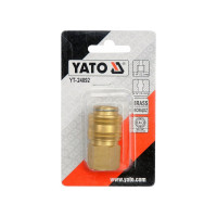 Быстроразъемное соединение рапид (мама)-G 1/4"F с внутренней резьбой YATO YT-24092
