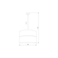 Подвесной светильник TK Lighting 4771 / Hilton Gold белый a062970