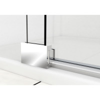 Душевая дверь VINCEA Extra 800/900, хром, стекло прозрачное VDP-1E8090CL