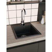 Мойка для кухни Teymi 42х48 черная матовая Helmi Smart T120108 ЦБ-00266887 ЦБ-00266888