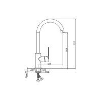 Смеситель для кухни Haiba хром HB70617 026-5829