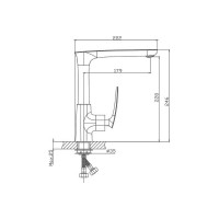 Смеситель для кухни Haiba хром HB71616