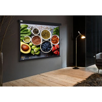 Настенно-потолочный рулонный экран CACTUS 187x332 см Wallscreen CS-PSW-187x332-BK 16:9 черный 1678334
