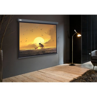 Настенно-потолочный рулонный экран CACTUS 124.5x221 см Wallscreen CS-PSW-124x221-SG 16:9 серый 1678292