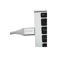 Аудио-видео кабель CACTUS CS-HDMI.2.1-1 HDMI (m)/HDMI (m) 1м. позолоч.конт. серебристый 1722994
