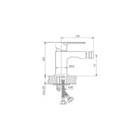 Смеситель для биде Haiba белый/хром HB50505-8