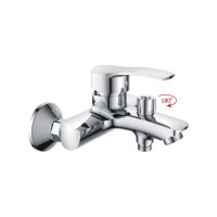 Смеситель для ванны Haiba с коротким изливом, хром HB6070