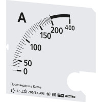 Шкала TDM ELECTRIC ш96 200/5а-1.5, для а96 х/5а SQ1102-2015