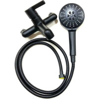 Смеситель для ванны Haiba с литым изливом, черный HB60814-7