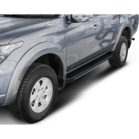 Пороги Rival Premium-Black Mitsubishi L200 IV, V 2006-2015 2015-2019, 193 см, A193ALB.4003.1