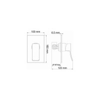 Смеситель для душа WasserKraft Aller HITE 10651W