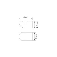 Крючок WasserKRAFT Kammel K-8323WHITE