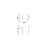 Подстаканник одинарный WasserKRAFT Kammel K-8328WHITE